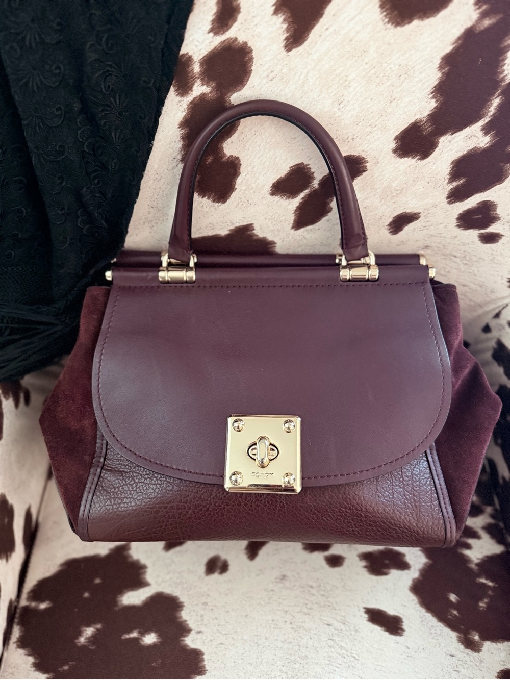 Gorgeous Coach Oxblood Drifter CarryAll